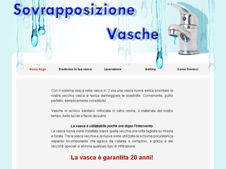 Sovrapposizione Vasche in acrilico sanitario e vetro resina a Milano